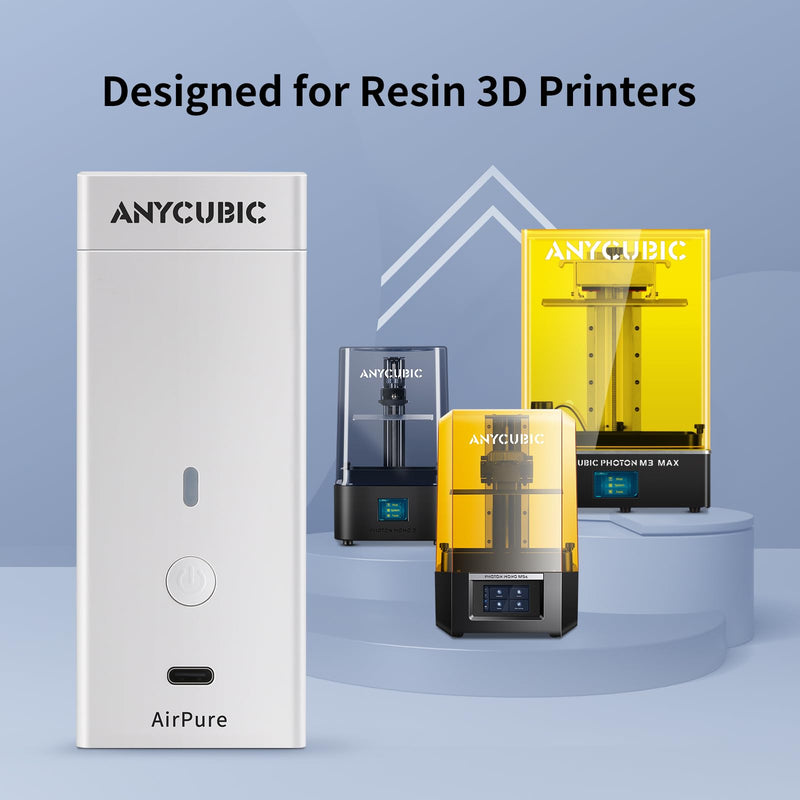 [Australia - AusPower] - ANYCUBIC Mini Purifier 3D Printer Accessories, Lightweight Ultra Quiet Purifier with High Density Activated Carbon Filter for LCD DLP 3D Printers (Pack of 2) 