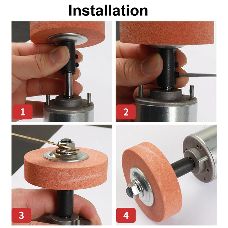 TopHomer 12 mm Motor Mandrel Adapter Sander Extension Shaft Mandrel for Polisher Grinder Polishing Grinding Polishing Polishing Wheel Rotary Disc 12 mm