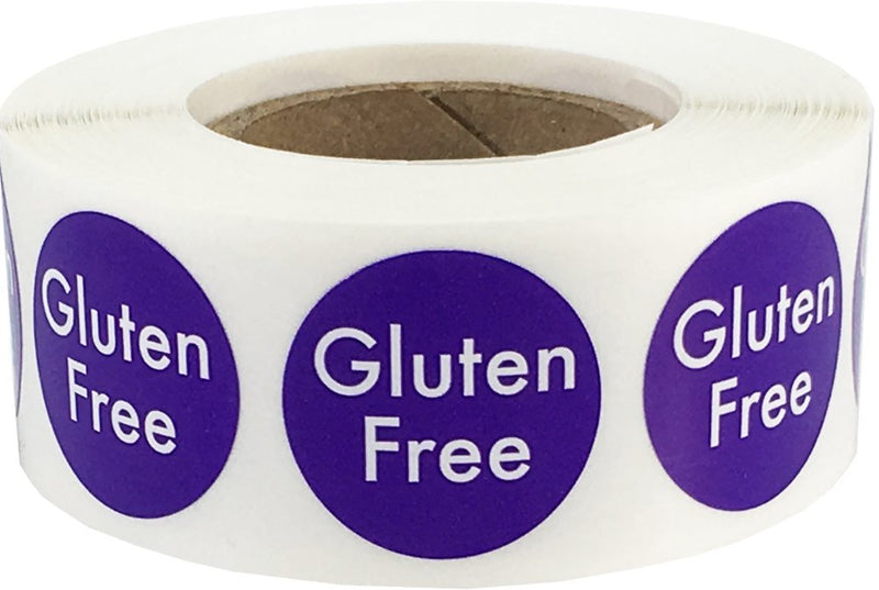 Gluten Free Food Rotation Labels .75 Inch Round Circle Dots 500 Adhesive Stickers 3/4" Circle