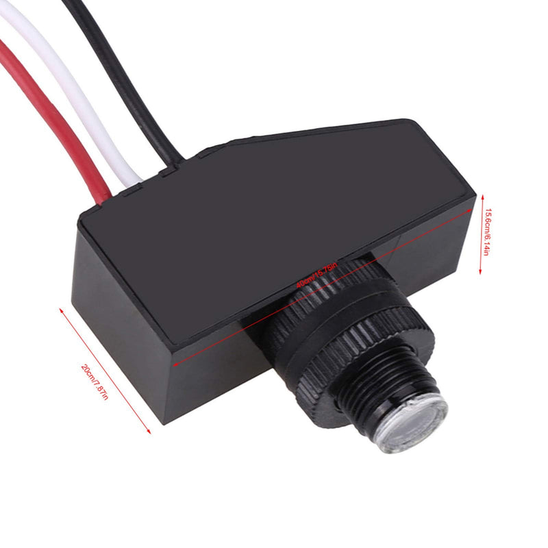 [Australia - AusPower] - 12v 24v 36v 48v Photoelectric Switch, 8V to 50VDC Photocell Switch Mini Light Automatic Switching Sensor Remote Photocell Dusk to Till Dawn 