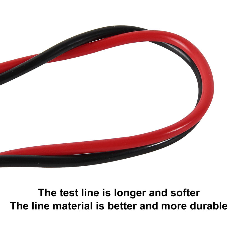 [Australia - AusPower] - UMLIFE 2PCS Multimeter Test Lead Extension Male to Female Connector 4mm Banana Plug to Jack Heavy Duty 14AWG Silicone Wires Meter Leads Probes 3.3 Ft 