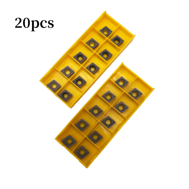 [Australia - AusPower] - 20pcs CCMT09T304/CCMT32.51 Carbide Turning Inserts,CCMT Insert Mutilayer Coated CNC Lathe Replacement Cutters Inserts for Lathe Turning Tool Holder Boring Bar 20pcs CCMT32.51 