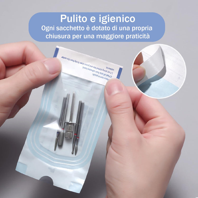 150pcs Sterilization Bags, Sterile PVC Bags, Autoclave Bags, Self Sealing Bags for Sterilization, Sterilization Bags