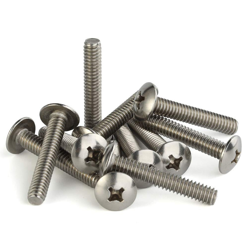 [Australia - AusPower] - 1/4-20 x 1-1/2" Truss Head Machine Screws, Full Thread, 18-8 Stainless Steel, Quantity 20 1/4-20 x 1-1/2" 