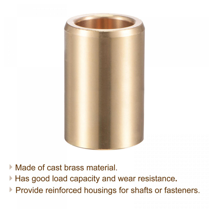 [Australia - AusPower] - uxcell Sleeve Bearings 15mm Bore 21mm OD 40mm Length Cast Brass Self-Lubricating Bushing 2pcs 15x21x40mm 