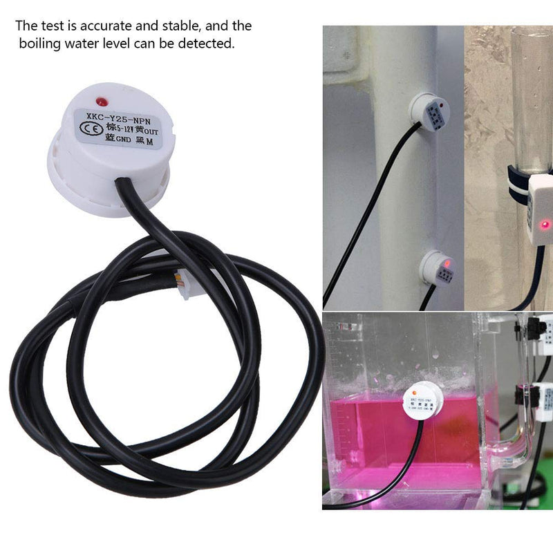 Liquid Level Sensors, Level Sensor Non-Contact NPN Output Interface IP67 Waterproof XKC Y25-NPN 5-12V