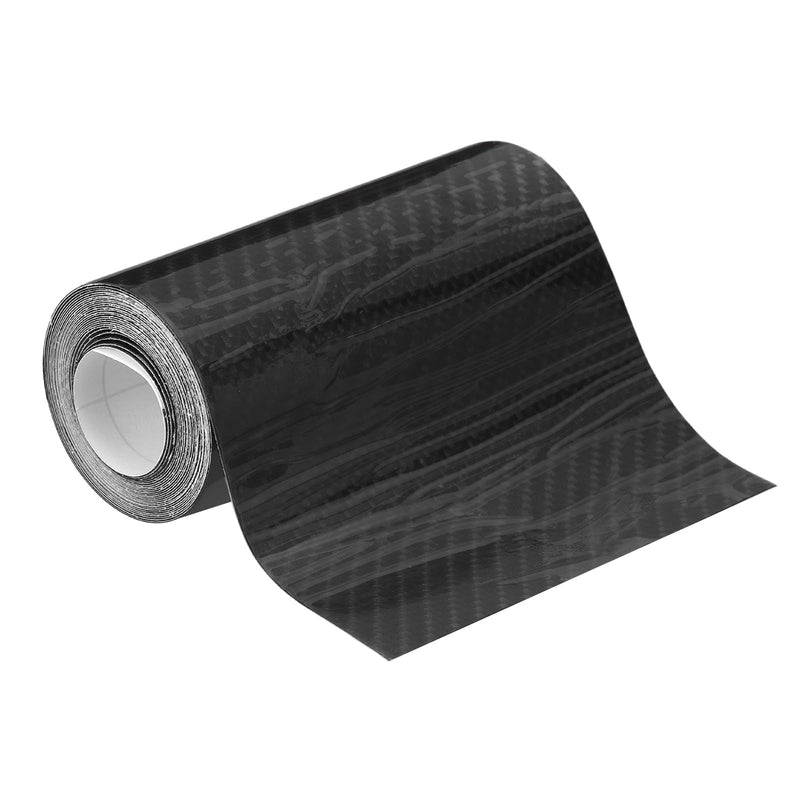PATIKIL 3.9" x 9.8ft Black Carbon Fiber Air-Release Adhesive Vinyl Tape Roll, 6D Universal Anti-Scratches Vehicle Protection Vinyl Wrap Film for Car Trucks RVs SUV 3.9" x 9.8ft (6D)