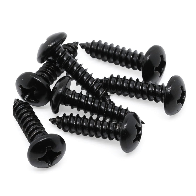 [Australia - AusPower] - #8 x 1/2" Pan Head Self Tapping Screws Sheet Metal Wood Screws, Black Oxide, 304 Stainless Steel 18-8, 100 PCS #8 x 1/2" 