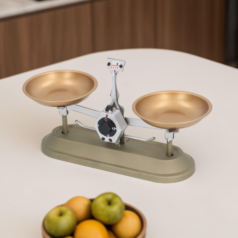 [Australia - AusPower] - Mechanical Scales Balance Tray Table Scales Double Pan Scales for Lab School Physics Lessons Various Weights Home Desktop 