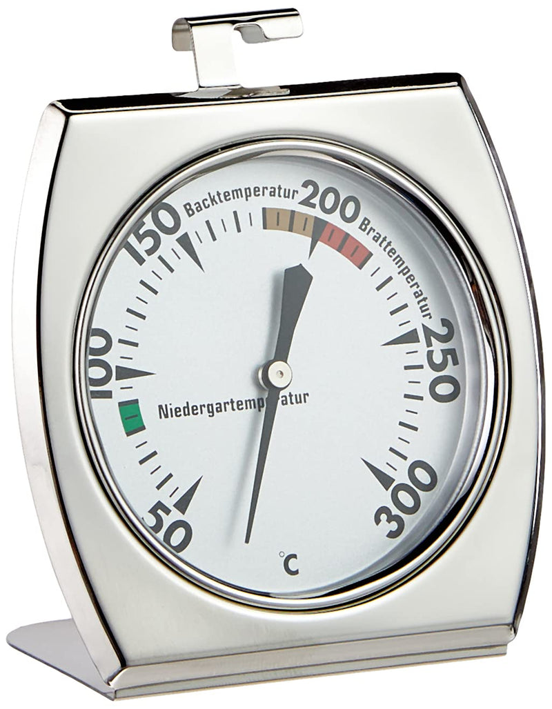 Oven Thermometer | High Quality Oven Thermometer with Multicolored Dial Stainless Steel Oven Thermometer with Hook and Stand | Thermometer for Oven up to 300°C | 7x8cm A 7x8cm