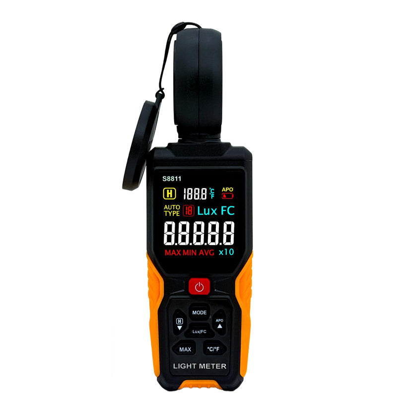 Digital Illuminance Light Meter Tester 200000Lux Meter 18500FC - View #9