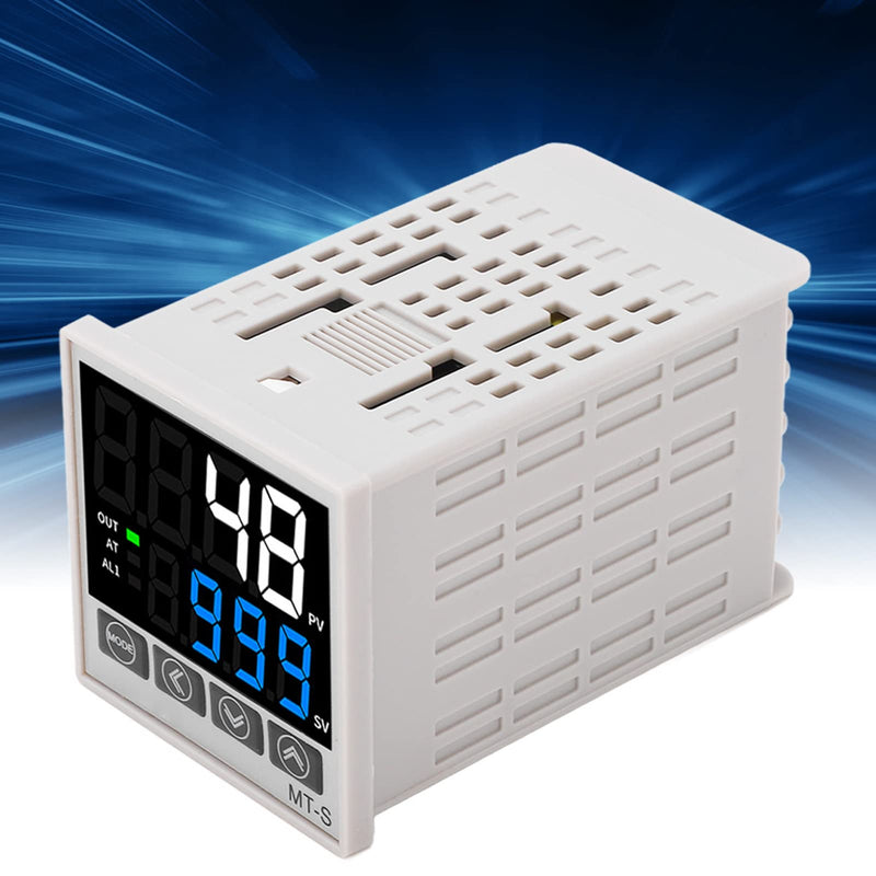 [Australia - AusPower] - PID Temperature Controller Kit, Intelligent Digital Display, Backlit Display with Heating and Cooling Modes for Home Brewing (48 X 48mm) 48 X 48mm 