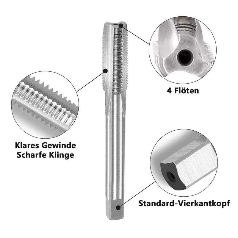 [Australia - AusPower] - Tap and Die Set, M16 x 1.5 mm, HSS Tap and Die Set, Right Thread, Fine Thread Cutter, Straight Fluted Tap Cutter M16*1.5mm 