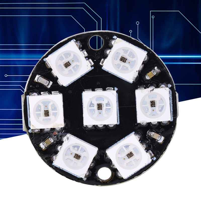 Pack of 10 LED Drivers, Round Built-in Color Light Ws2812b Ring 5050 WS2812 Development Board 7 Bit Cjmcu Bit WS2812 RGB