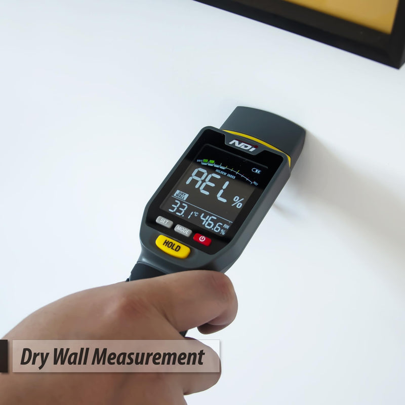 [Australia - AusPower] - NDI 7 in 1 Pin-Type and Non-invasive Moisture Meter Scanner for Dry Wall/Cement Board/Soft Wood/Hard Wood upto 3/4 Inch Depth 