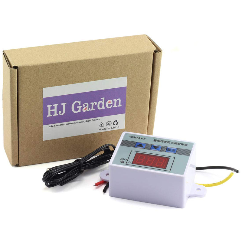 [Australia - AusPower] - HJ Garden XH-W3002 Mini Thermostat DC 12V 10A Digital LED Temperature Controller -50 to 110 Degree Heating/Cooling Temperature Control Switch with Waterproof Sensor Probe 
