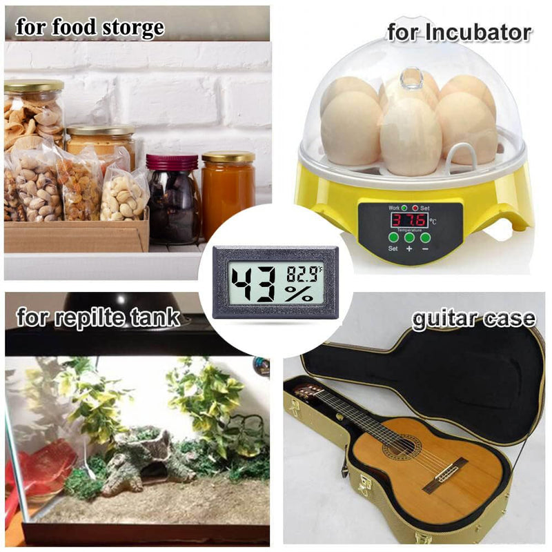 [Australia - AusPower] - Goabroa Mini Hygrometer Thermometer Digital Indoor Humidity Gauge Monitor with Temperature Meter Sensor Fahrenheit (℉) 