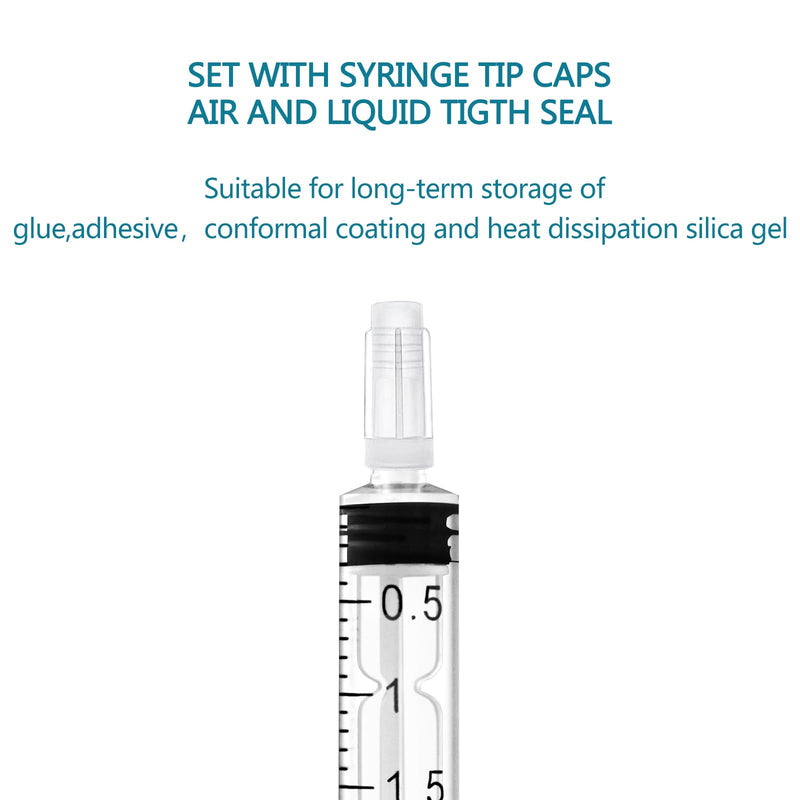 [Australia - AusPower] - 12 Pack 3ml Syringe with Cap and Luer Slip Tip, Sterile Syringe Individually Packaged for Labs, Liquid Measuring, Feeding Pets,Oil or Glue Applicator C 3ml 12.0 