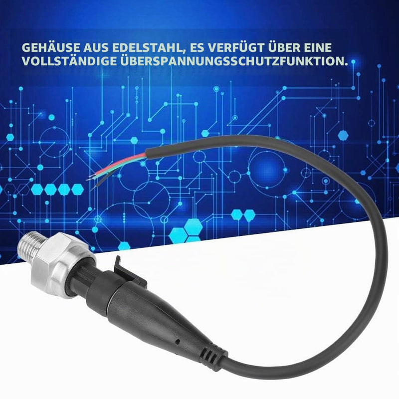 Stainless Steel Pressure Sensor, G1/4 Inch 5V Output 0.5-4.5V/0-5V Pressure Transmitter, Sensor Input for Oil, Fuel, Gas, Air, Water (0-150 PSI) 0--150PSI
