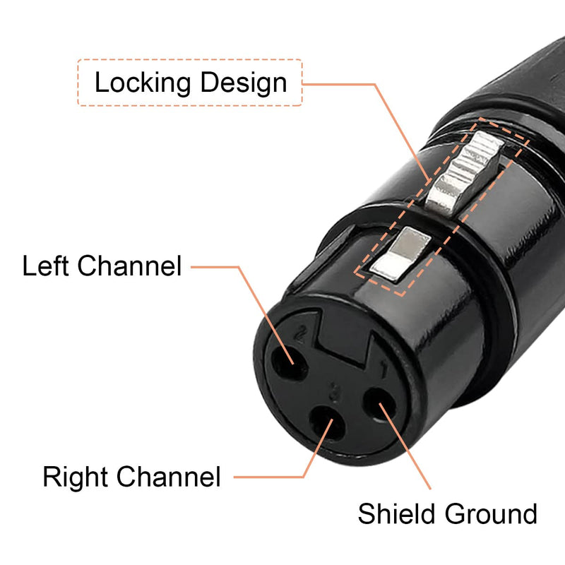 XLR Male 3 Pin Adapter Microphone Cable XLR Solder Connector 5 Male and 5 Female XLR Microphone Connectors Pack of 10
