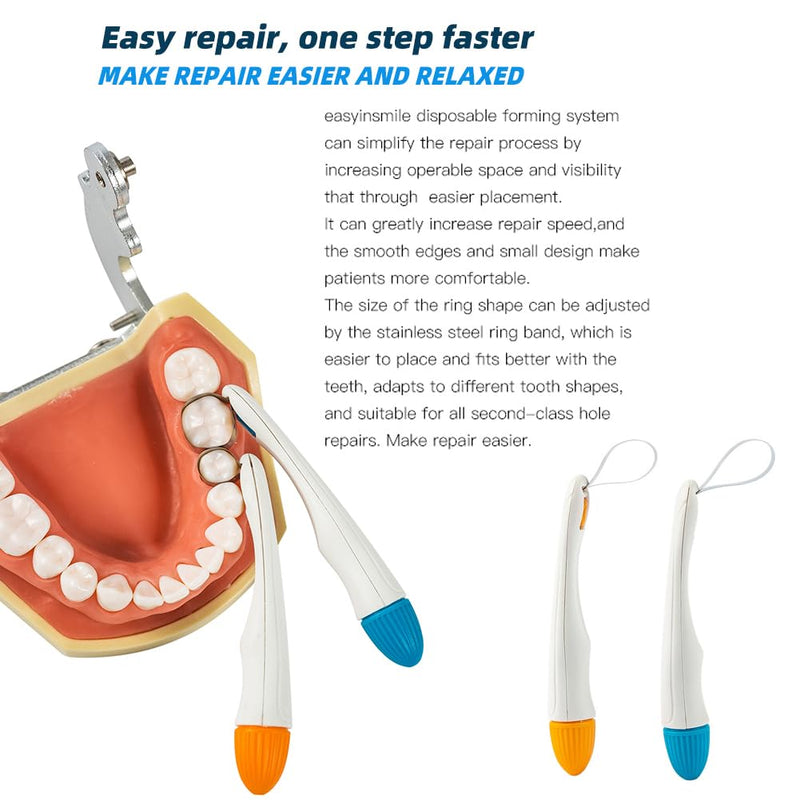 [Australia - AusPower] - Dental Matrix Bands 4.5/6MM Proformed Matrix System Standard/Curved Disposable Matrices Adjustable Metal Matrix Ring (4.5MM Curved 10PCS) 4.5MM Curved 10PCS 