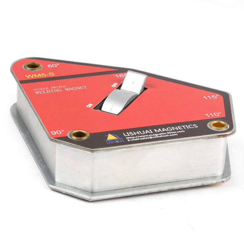 [Australia - AusPower] - LISHUAI Strong Single Switch Welding Magnet Holder,Neodymium Magnetic Welding Clamp,Magnet Square 45 90 Degree (Multi-Angle) 