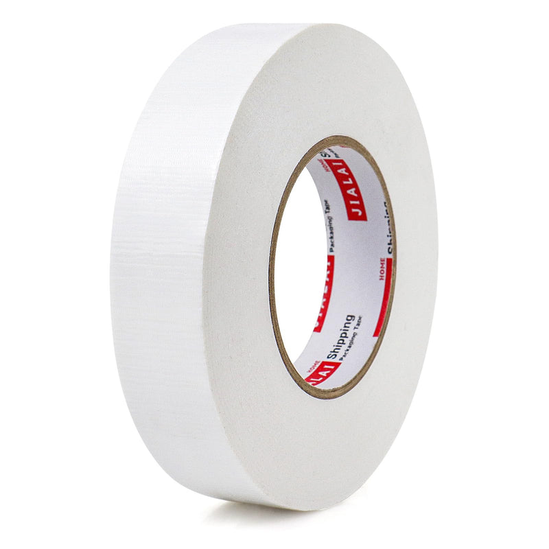 JIALAI HOME Industrial Grade White Duct Tape, 1 inch x 60 yds, HeavyDuty, Flexible, No Residue, All-Weather Waterproof Tape, UV Resistant for Crafts & Home Improvement