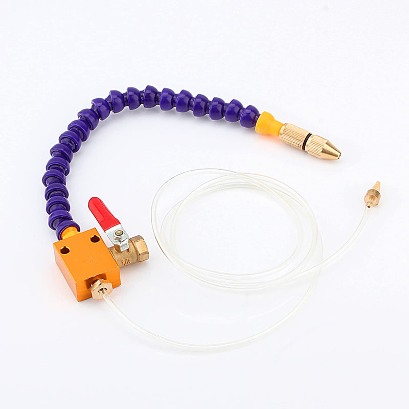 Adjustable Coolant Hose with Magnetic Base for 8mm Air Lines, CNC Lathes and Milling Drilling Applications