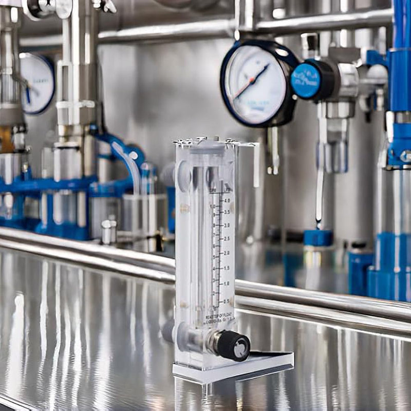 [Australia - AusPower] - CNBTR Panel-Mount Water Flowmeter, Liquids Flowmeter with Acrylic Plastic Rectangular Body (0.2~1GPM) 0.2~1GPM 