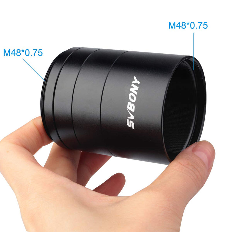 [Australia - AusPower] - SVBONY SV119 Extension Tube Kit for Cameras and eyepieces 5mm 10mm 15mm 30mm M48x0.75 on Both Sides for Solving Spacing Problems in Astrophotography 