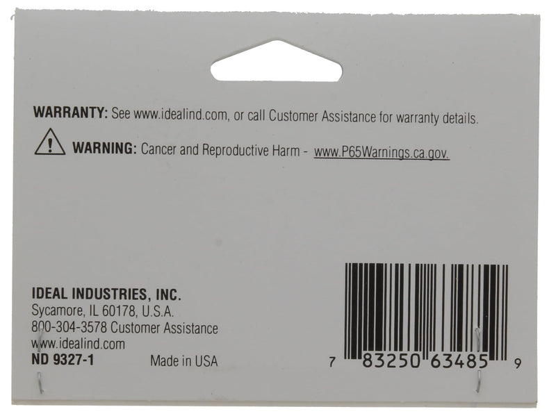 IDEAL INDUSTRIES 44-945 NEC Meter Disconnect Label, 2-1/8 in. x 9 in. Adhesive 5Pk