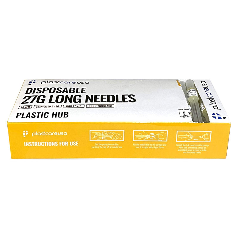 [Australia - AusPower] - 100 Disposable Dental Needles in Perforated Box (27G Long), Length 30mm 27G Long 