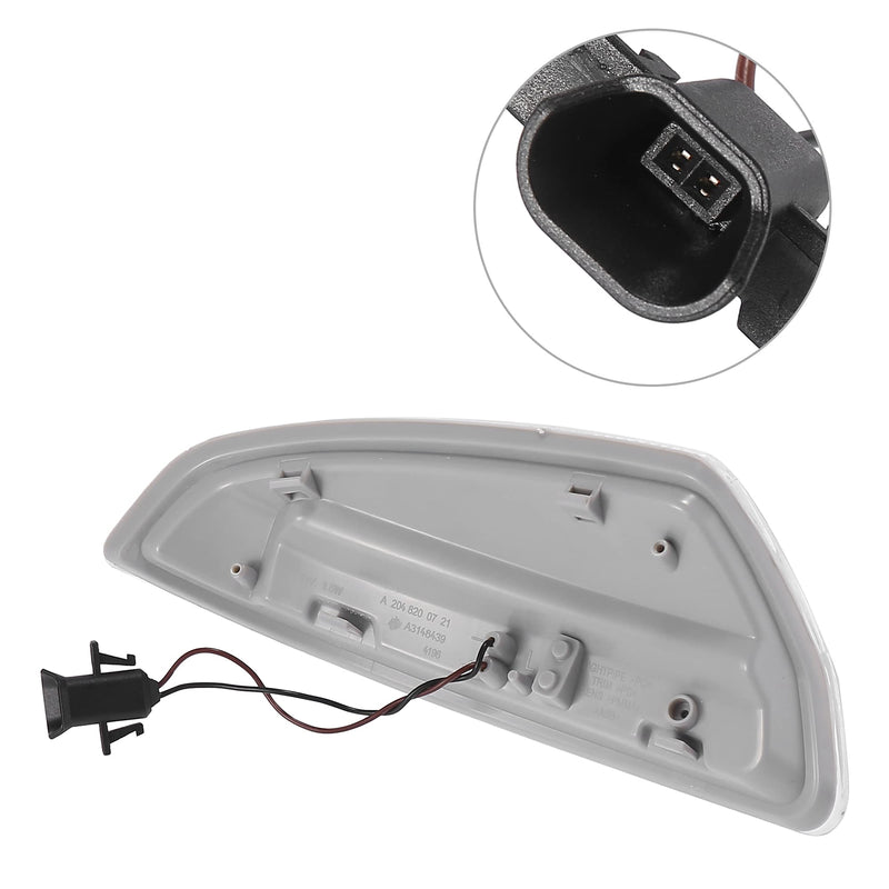[Australia - AusPower] - X AUTOHAUX Pair Fit for Mercedes Benz W204 C Class C250 C300 C350 C63 Right Left Side Door Wing Mirror Turn Signal Indicator LED Light OE# 2048200821 2048200721 