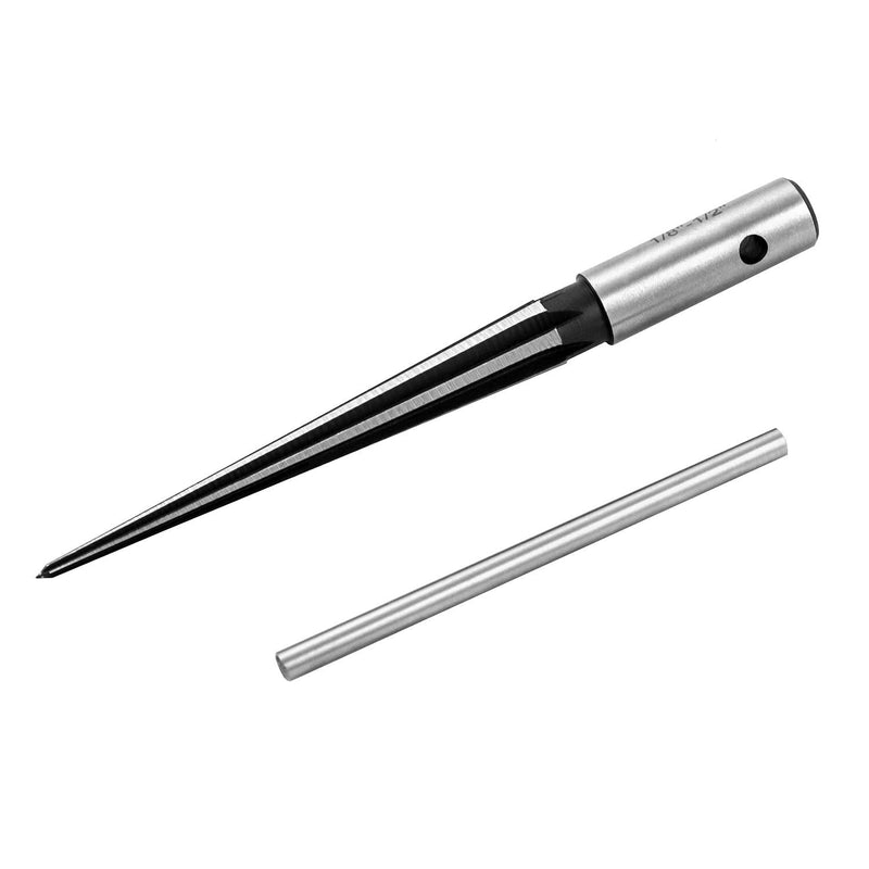 QWORK Tapered Reamer Cone Hand Reamer for Reaming with a Diameter of 3 mm - 13 mm