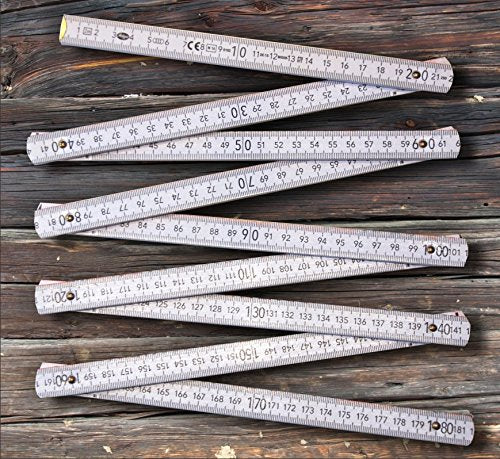 [Australia - AusPower] - 2 Metre Ruler with Inscription | Saying - Azubi, Specialist of the Future - 2 m Folding Rule Gift for Men Craftsmen DIY Birthday Wood Trainee, Specialist of the Future 