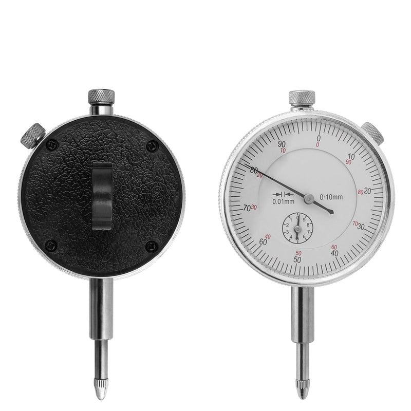 [Australia - AusPower] - Mesee Precision Dial Indicator, Mechanical Dial Indicator, Dial Gauge 0-10 mm, High Precision Dial Indicator, Industrial Dial Indicators, Micrometer Dial Gauge Probe Display, Dial Accuracy 0.01 mm 
