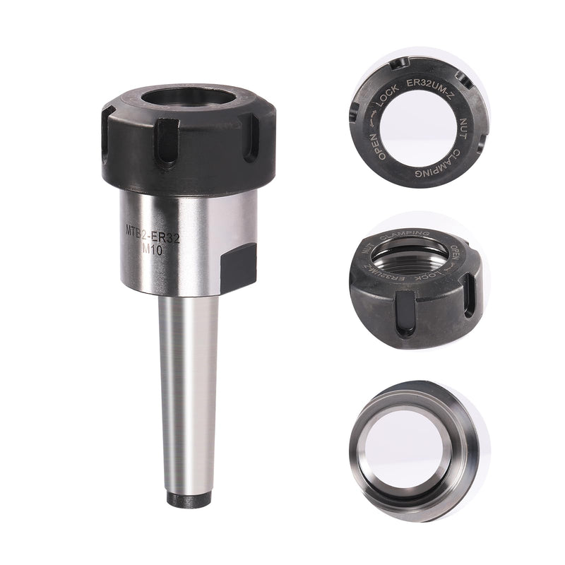 [Australia - AusPower] - HOZLY MT2 ER32UM M10 Morse Taper Collet Chuck - MT2 Spring Collet Chuck 