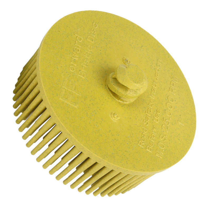 [Australia - AusPower] - Yctze 2 Inch Bristle Disc Grit Sanding Bristle Shaft On Bristle Disc 2" Bristle Disc Roloc Bristle Disc 80 Grit Bristle Disc for Angle Grinder Br (Yellow) yellow 