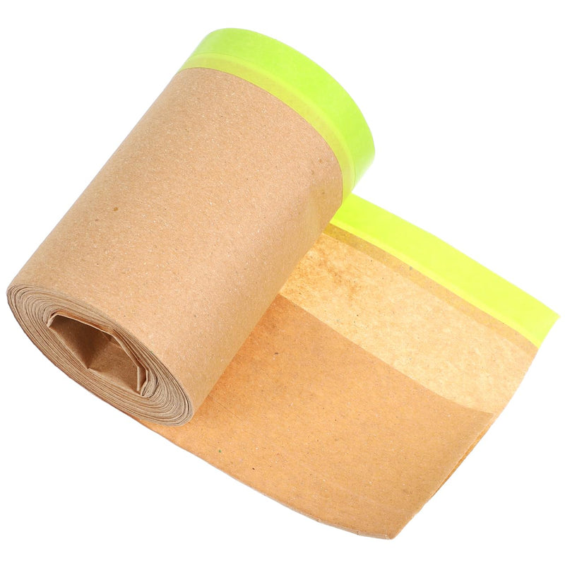 DECHOUS Pre-Taped Masking Paper for Painting, Automotive Paint Protection Roll, Adhesive Drape Paper for Car, Home, Furniture Covering