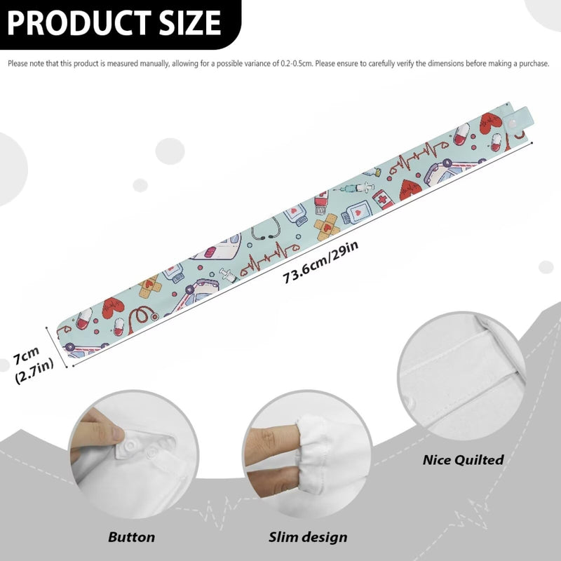 [Australia - AusPower] - Babrukda Classic Style Stethoscope Cover Scrunchie with Elastic Bottom Snaps 1 Piece Stethoscope Sleeve for Women Men Stethophone Neck Wrap for Nurse Doctor Gifts 1 Pack 