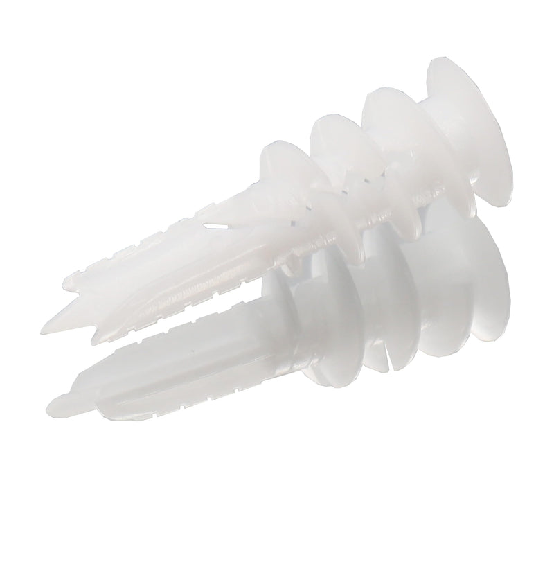 [Australia - AusPower] - 60pcs #8 x 1-1/4'' Drywall Anchors, Wall Anchors and Screws for Drywall, 75LB Hanging and Mounting, 30pcs Threaded Plastic Sheetrock Anchors and #8 Screws 