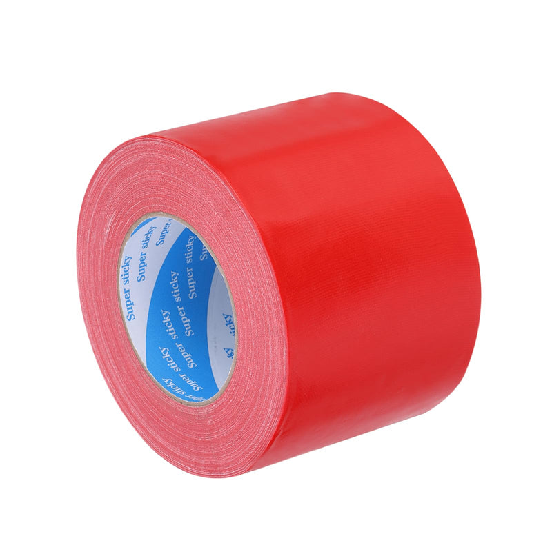 uxcell Heavy Duty Duct Tape, 4 Inch x 55 Yard Waterproof Flexible Hand Tear Strong Adhesive Duct Tapes for Crafts DIY, Fixing, Repairs, Red