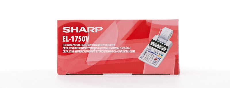 [Australia - AusPower] - Sharp SH-EL1750V Printing Calculator, Black/Red 