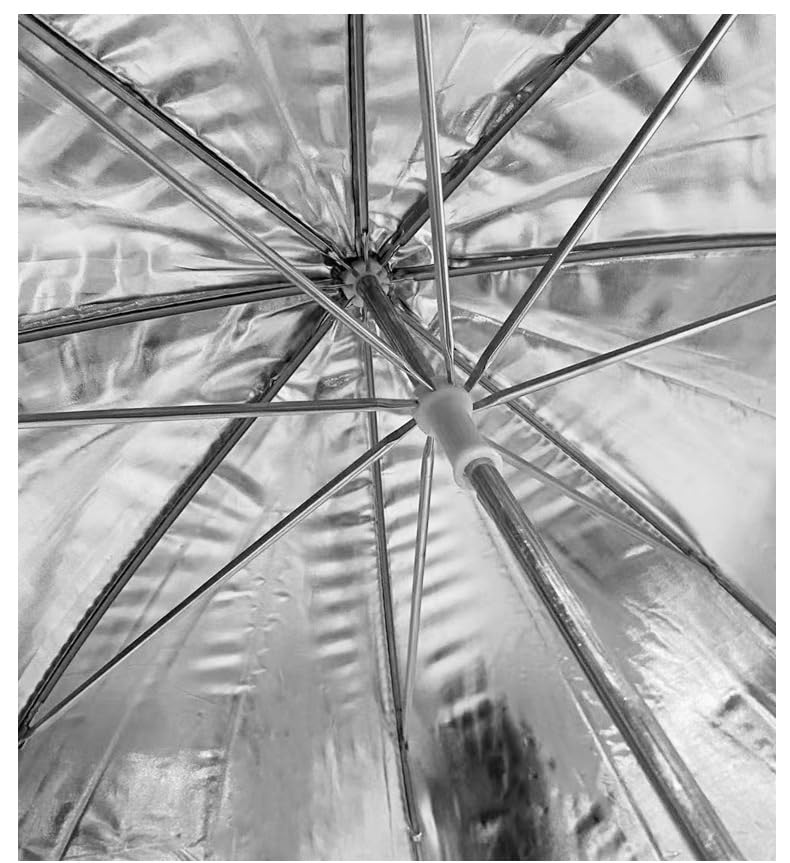 [2 Pack] 33'' Photography Umbrella Black & Silver Flash Umbrella black/silver
