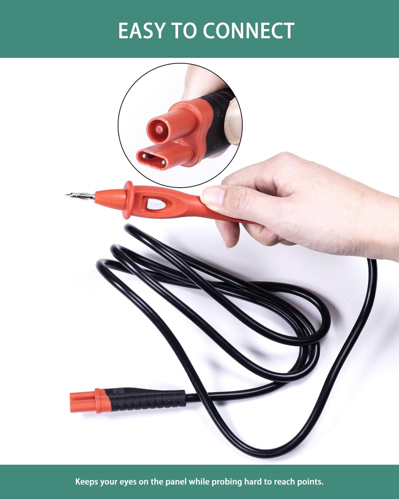[Australia - AusPower] - Remote Control Probe with Test Button Use for Fluke 1507 1503 1587 1577 1550B Digital Megohmmeter Insulation Resistance Tester Specific Plug 