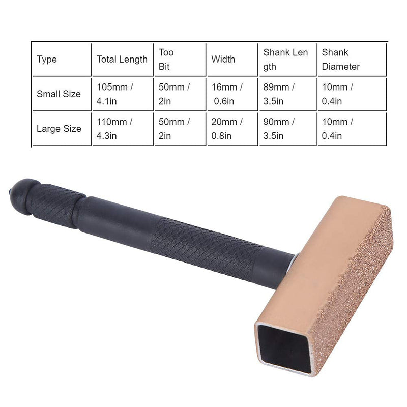 Diamond Dresser 105mm Grinding Stone Dresser Dressing Stone for Grinding Wheels Bench Grinder Tool with Non-Slip Handle (101301 Chest of Drawers with Black Handle, Small) 101301 Chest of Drawers with Black Handle, Small