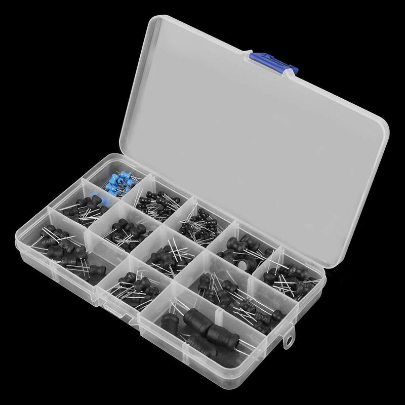 145pcs Electrolytic Capacitors Assortment 10uH-10mH 12 Values Throttle Inductors Assorted Kit