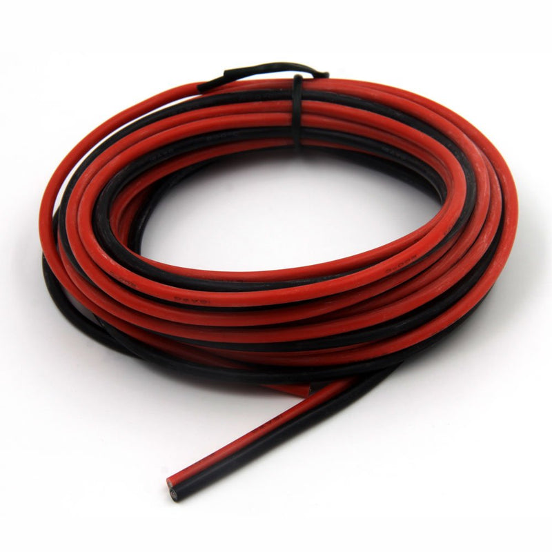 [Australia - AusPower] - Electrical Wire 16 AWG 16 Gauge Silicone Wire Hook Up Wire Cable 20 Feet [10 ft Black and 10 ft Red] - Soft and Flexible 252 Strands 0.08mm of Tinned Copper Wire High Temperature Resistance (16AWG) 2 Colors each 10FT 16AWG 