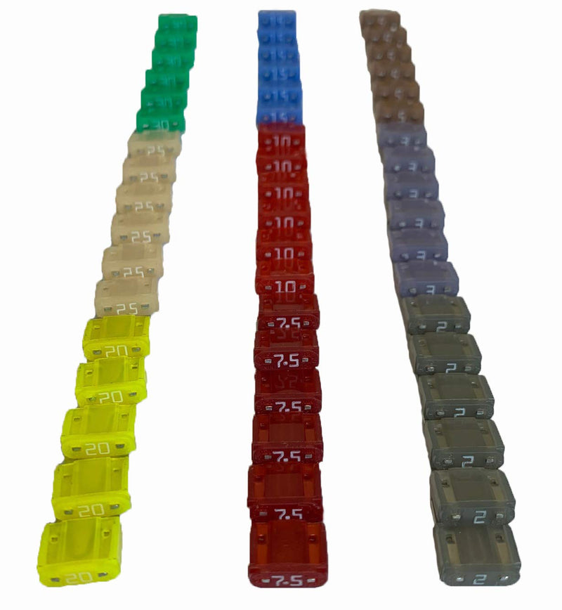 [Australia - AusPower] - Truck Upfitters 250 pc Assorted Automotive Blade Fuse Kit for Cars, Trucks, RVs, Trailers, and SUVs. Compatible with 6 Most Common Blade Fuses, incl Maxi, Medium, Mini, Lo-Pro Mini, Micro2 & Micro3 