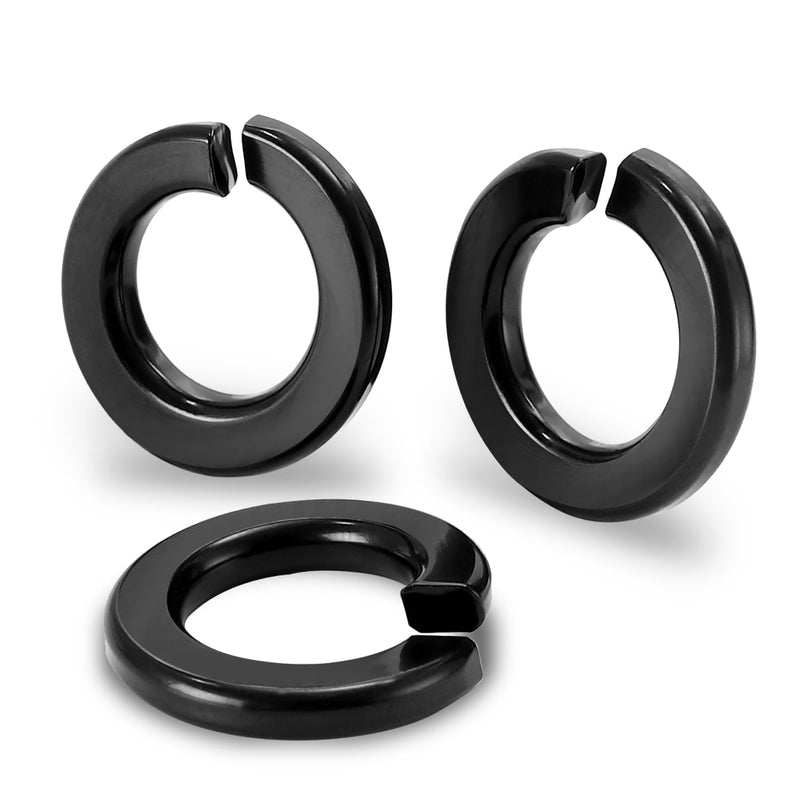 [Australia - AusPower] - 3/8" Lock Washer Spring Lock Washer, 304 Stainless Steel 18-8, Black Oxide Finish, Pack of 50 3/8" (50 PCS) 